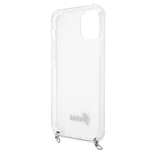 Guess GUHCP12MKC4GSSI iPhone 12/12 Pro 6.1" Transparent hardcase 4G Silver Chain_6