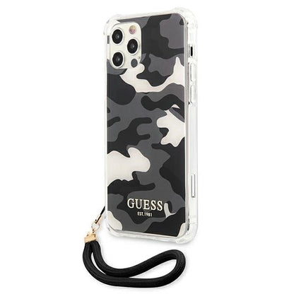Guess GUHCP12MKSARBK iPhone 12/12 Pro 6.1" black/black hardcase Camo Collection_1