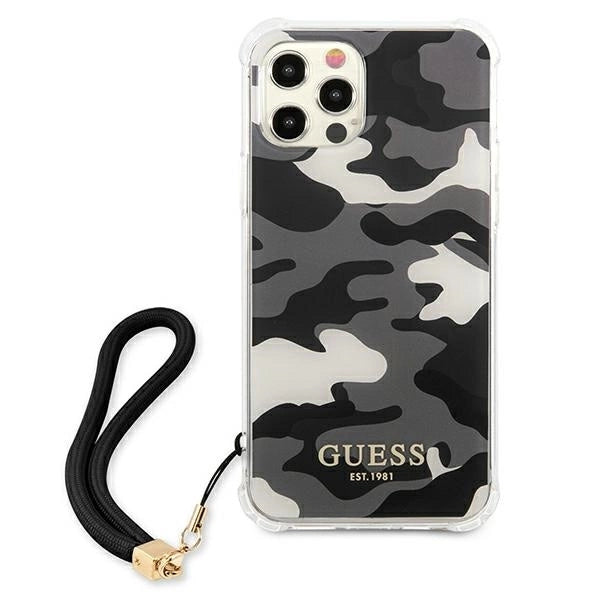 Guess GUHCP12MKSARBK iPhone 12/12 Pro 6.1" black/black hardcase Camo Collection_2