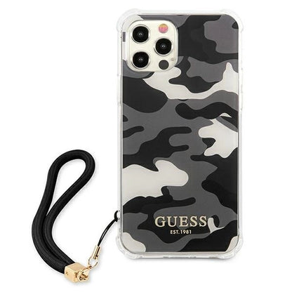 Guess GUHCP12MKSARBK iPhone 12/12 Pro 6.1" black/black hardcase Camo Collection_2