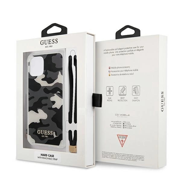 Guess GUHCP12MKSARBK iPhone 12/12 Pro 6.1" black/black hardcase Camo Collection_7