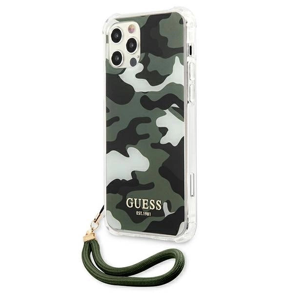 Guess GUHCP12MKSARKA iPhone 12/12 Pro 6.1" green/khaki hardcase Camo Collection_1