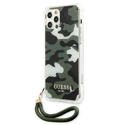 Guess GUHCP12MKSARKA iPhone 12/12 Pro 6.1" green/khaki hardcase Camo Collection_1