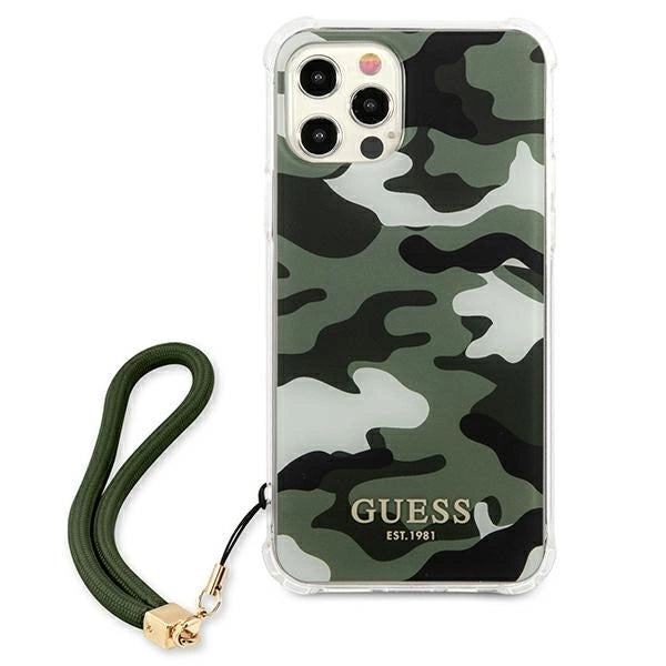 Guess GUHCP12MKSARKA iPhone 12/12 Pro 6.1" green/khaki hardcase Camo Collection_2