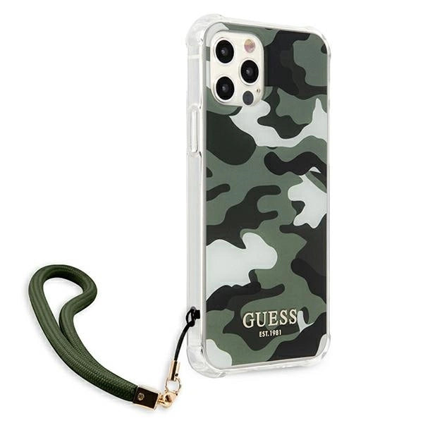 Guess GUHCP12MKSARKA iPhone 12/12 Pro 6.1" green/khaki hardcase Camo Collection_3