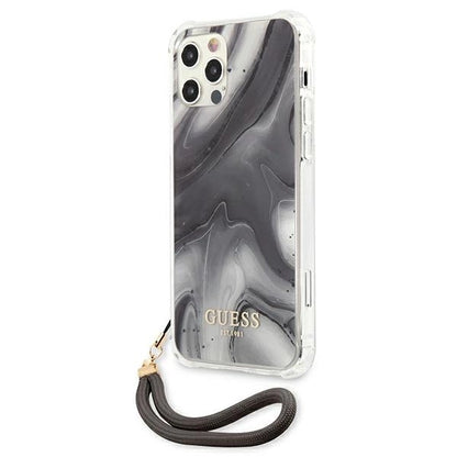 Guess Marble Collection iPhone 12 / iPhone 12 Pro Case - Gray_1