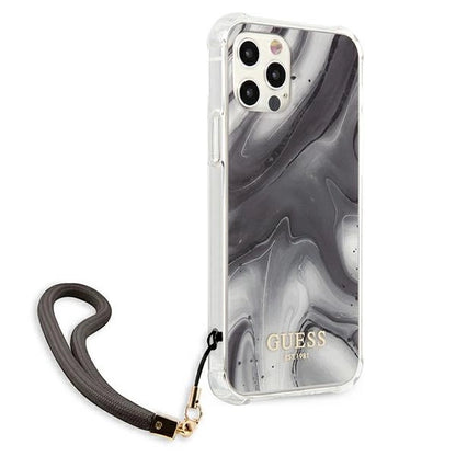 Guess Marble Collection iPhone 12 / iPhone 12 Pro Case - Gray_3