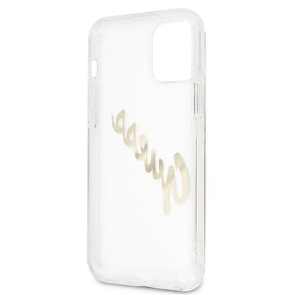 Guess GUHCP12MKTRSVGO iPhone 12/12 Pro 6.1" Transparent hardcase Vintage Script Gold_6