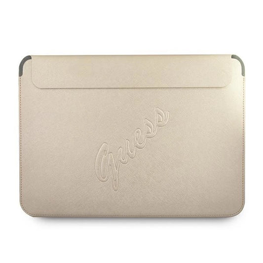 Guess Saffiano Script case for a 13" laptop - gold_0