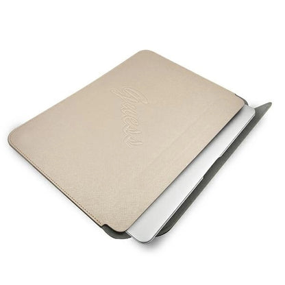 Guess Saffiano Script case for a 13" laptop - gold_3