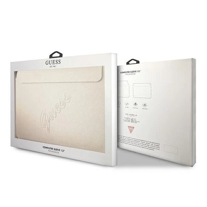 Guess Saffiano Script case for a 13" laptop - gold_4