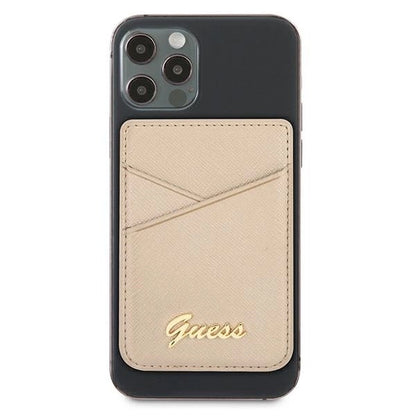 Guess Wallet Card Slot GUWMSSASLGO MagSafe Saffiano gold/gold_1