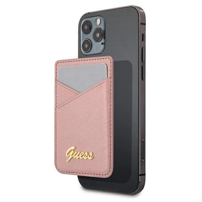Guess Wallet Card Slot GUWMSSASLPI MagSafe Saffiano pink/pink_0