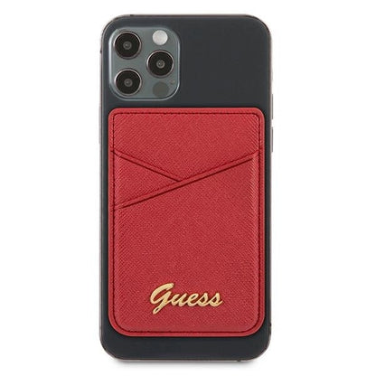 Guess Wallet Card Slot GUWMSSASLRE MagSafe Saffiano red/red_1