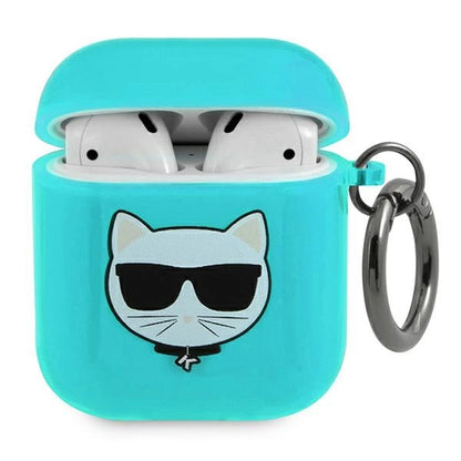 Karl Lagerfeld Choupette Case for AirPods 1/2 - Blue_0