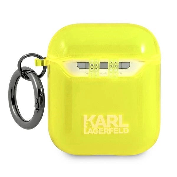 Karl Lagerfeld KLA2UCHFY AirPods cover żółty/yellow Choupette_1