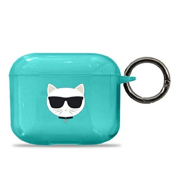 Karl Lagerfeld KLA3UCHFL AirPods 3 cover niebieski/blue Choupette_0
