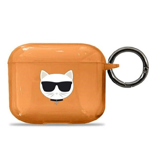 Karl Lagerfeld KLA3UCHFO AirPods 3 cover pomarańczowy/orange Choupette_0