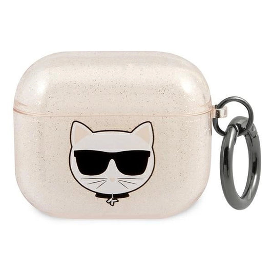 Karl Lagerfeld KLA3UCHGD AirPods 3 cover złoty/gold Glitter Choupette_0