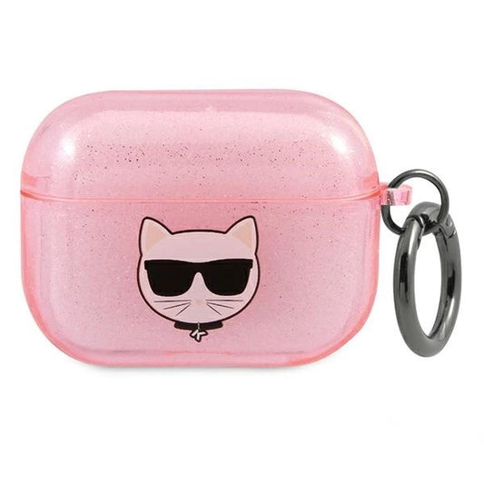 Karl Lagerfeld KLA3UCHGP AirPods 3 cover różowy/pink Glitter Choupette_0