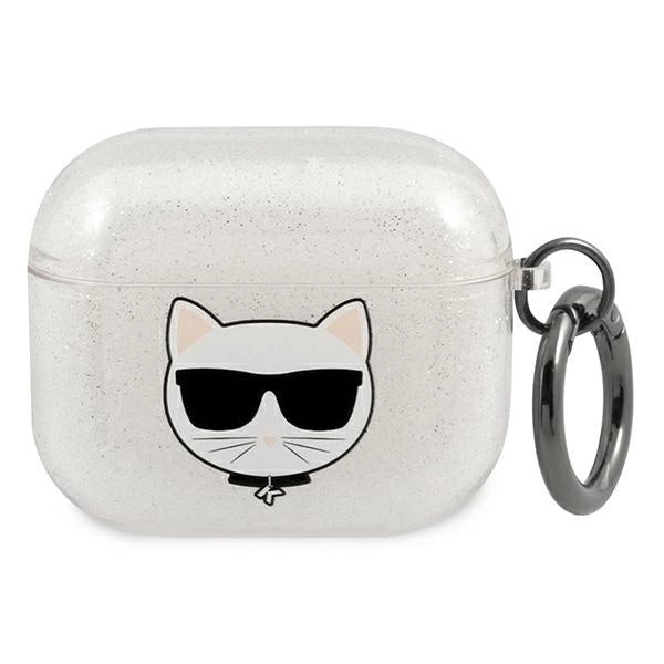 Karl Lagerfeld KLA3UCHGS AirPods 3 cover srebrny/silver Glitter Choupette_0
