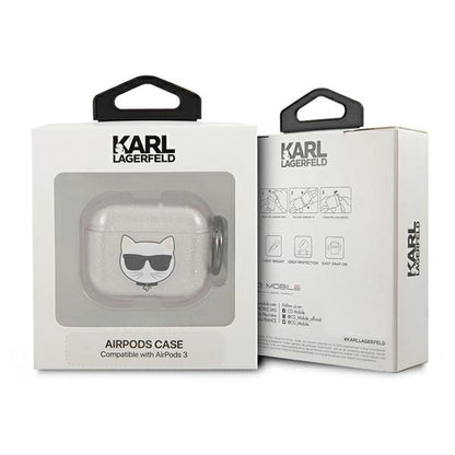 Karl Lagerfeld KLA3UCHGS AirPods 3 cover srebrny/silver Glitter Choupette_2