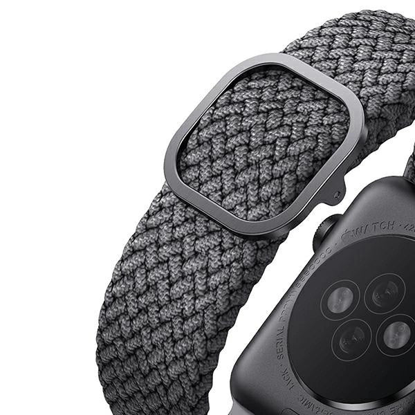 Uniq Aspen Braided Strap for Apple Watch 1/2/3/4/5/6/7/8/SE/SE2 40/38/41mm - Gray_4