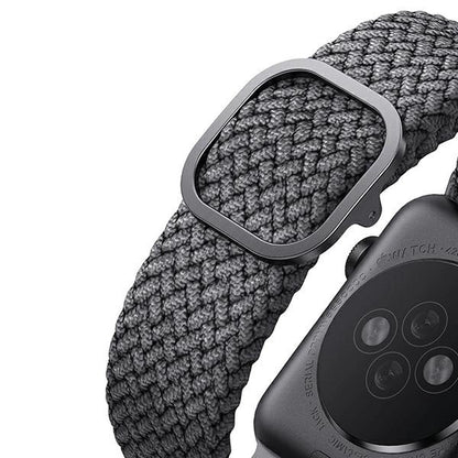 Uniq Aspen Braided Strap for Apple Watch 1/2/3/4/5/6/7/8/SE/SE2 40/38/41mm - Gray_4