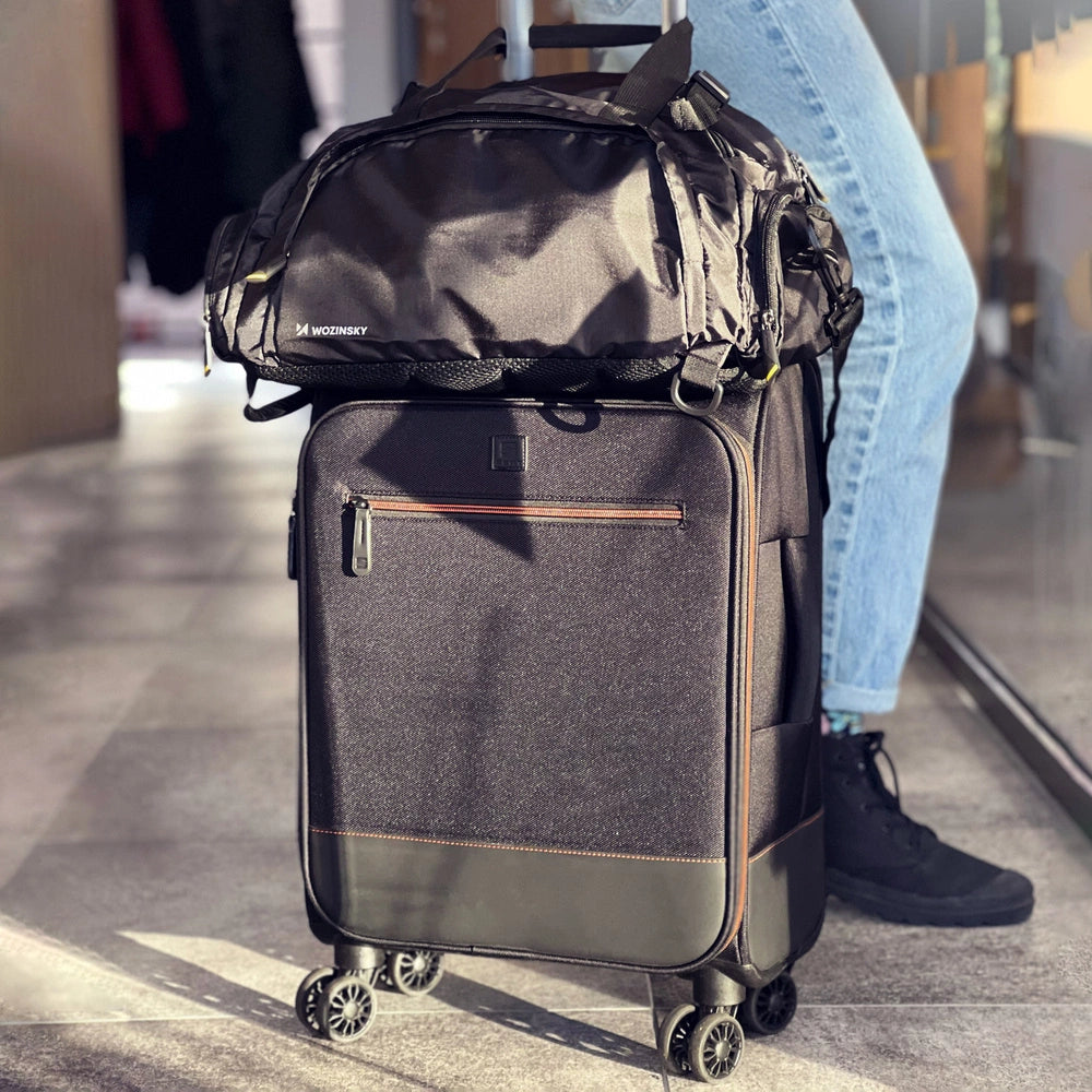 Wozinsky Travel Sports Bag Backpack Hand Luggage Bag 40x20x25 cm for Airplane Black (WSB-B01)_13