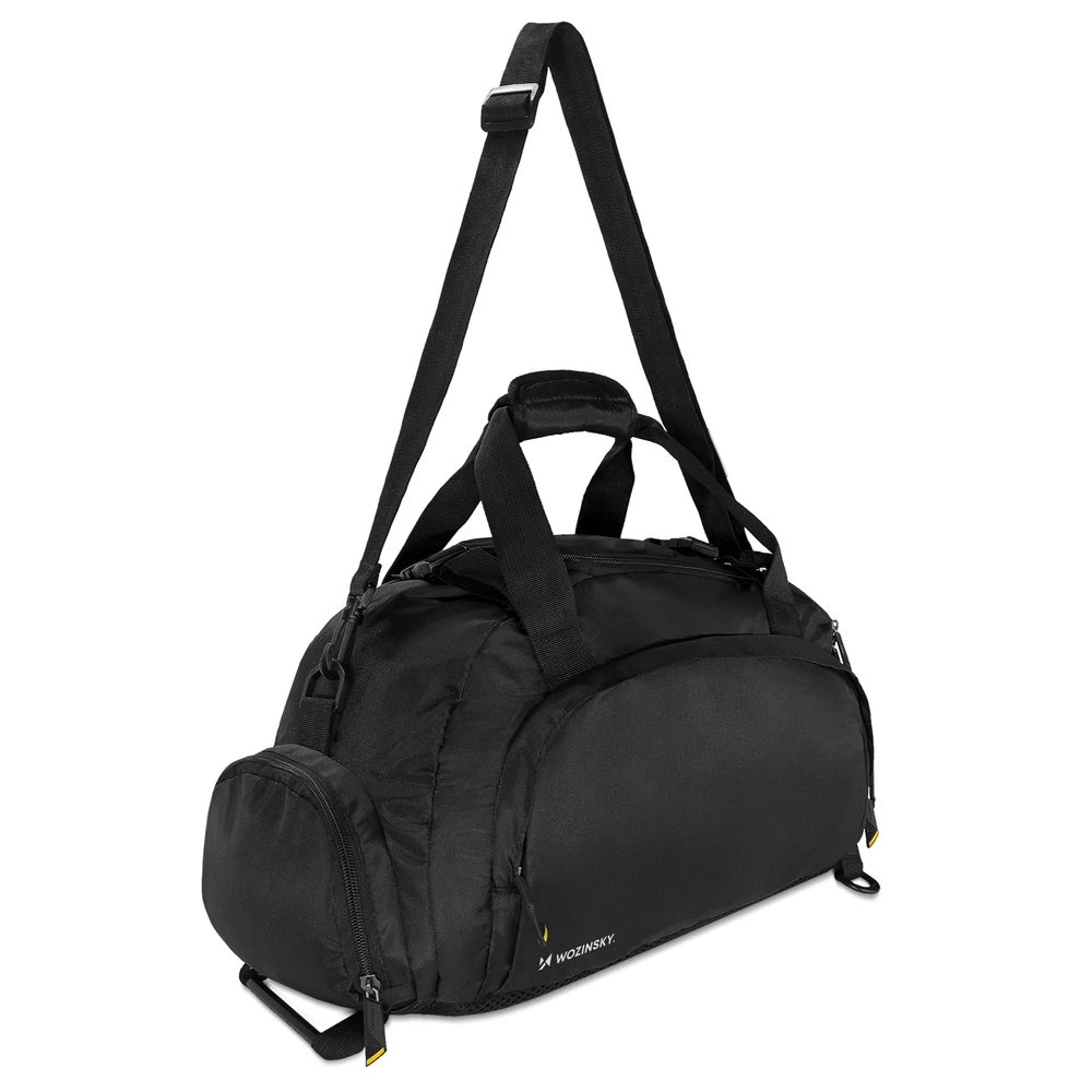 Wozinsky Travel Sports Bag Backpack Hand Luggage Bag 40x20x25 cm for Airplane Black (WSB-B01)_0
