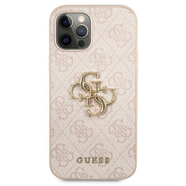Guess GUHCP12L4GMGPI iPhone 12 Pro Max 6,7" różowy/pink hardcase 4G Big Metal Logo_2