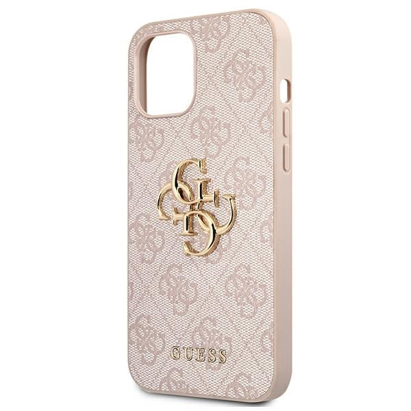 Guess GUHCP12L4GMGPI iPhone 12 Pro Max 6,7" różowy/pink hardcase 4G Big Metal Logo_5