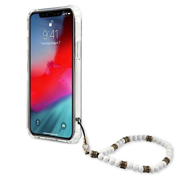 Guess GUHCP12LKPSWH iPhone 12 Pro Max 6.7" Transparent Hardcase White Pearl_4