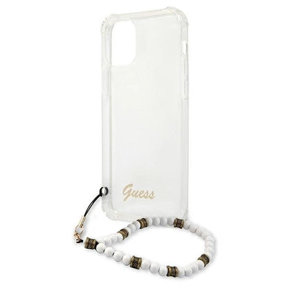 Guess GUHCP12LKPSWH iPhone 12 Pro Max 6.7" Transparent Hardcase White Pearl_5