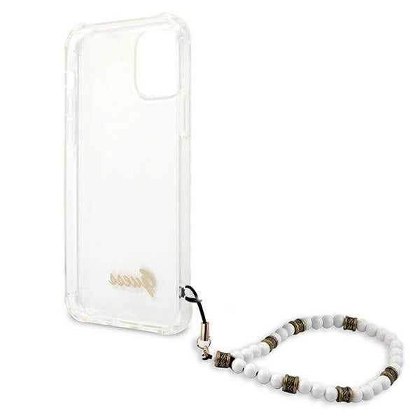 Guess GUHCP12LKPSWH iPhone 12 Pro Max 6.7" Transparent Hardcase White Pearl_6