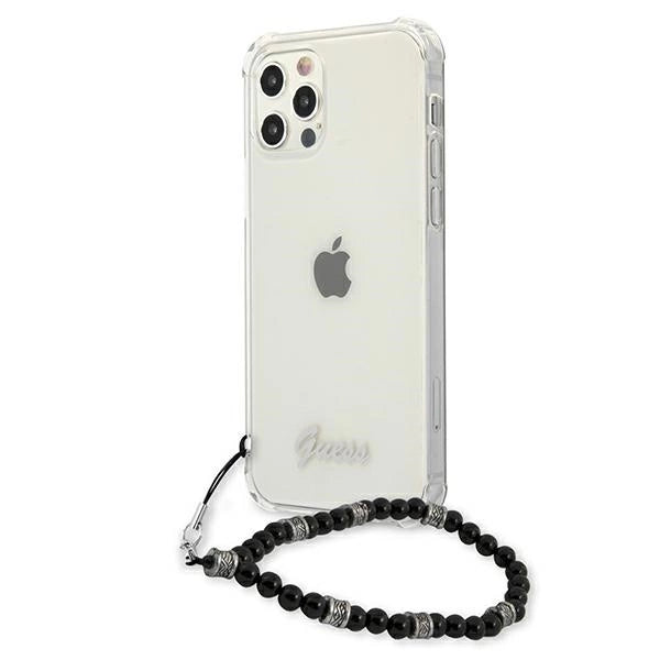 Guess GUHCP12MKPSBK iPhone 12/12 Pro 6.1" Transparent hardcase Black Pearl_1