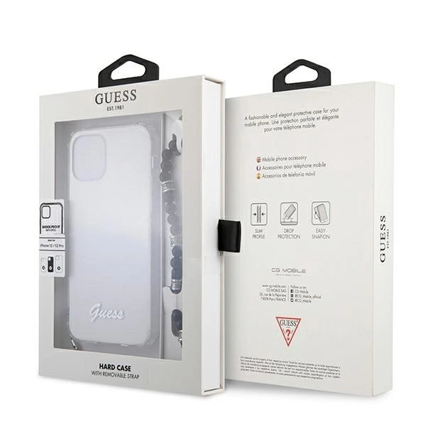 Guess GUHCP12MKPSBK iPhone 12/12 Pro 6.1" Transparent hardcase Black Pearl_7