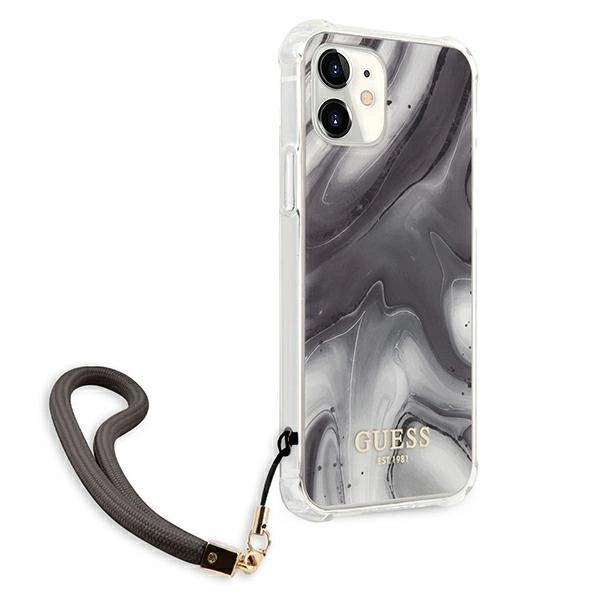 Guess GUHCP12SKSMAGR iPhone 12 mini 5.4" grey/grey hardcase Marble Collection_3