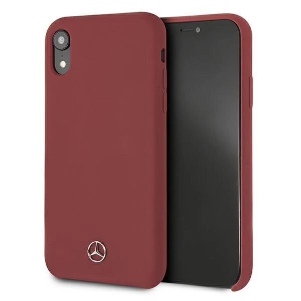 Mercedes MEHCI61SILRE iPhone Xr czerwony/red hardcase Silicone Line_0