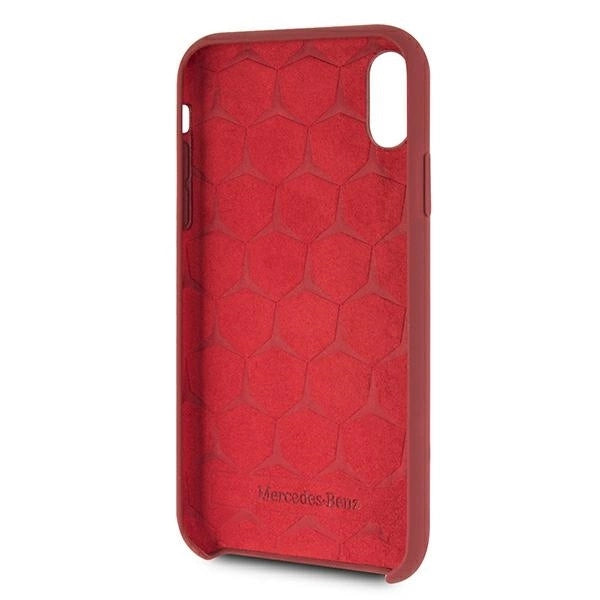 Mercedes MEHCI61SILRE iPhone Xr czerwony/red hardcase Silicone Line_3