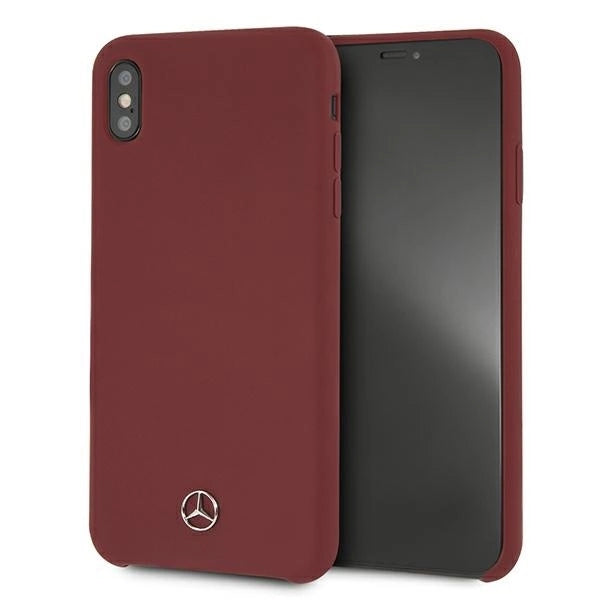 Mercedes MEHCI65SILRE iPhone Xs Max czerwony/red hardcase Silicone Line_0