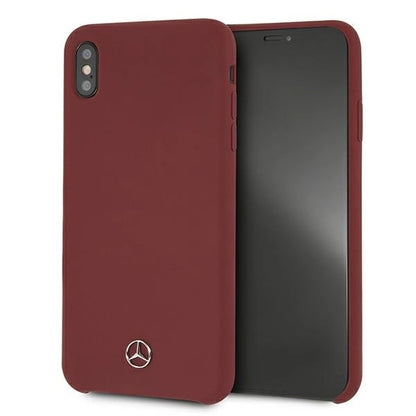 Mercedes MEHCI65SILRE iPhone Xs Max czerwony/red hardcase Silicone Line_0