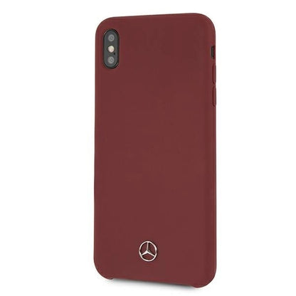 Mercedes MEHCI65SILRE iPhone Xs Max czerwony/red hardcase Silicone Line_1