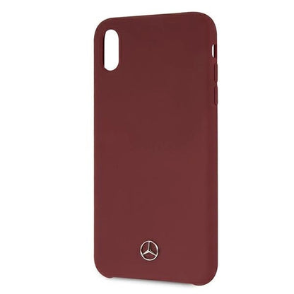 Mercedes MEHCI65SILRE iPhone Xs Max czerwony/red hardcase Silicone Line_2