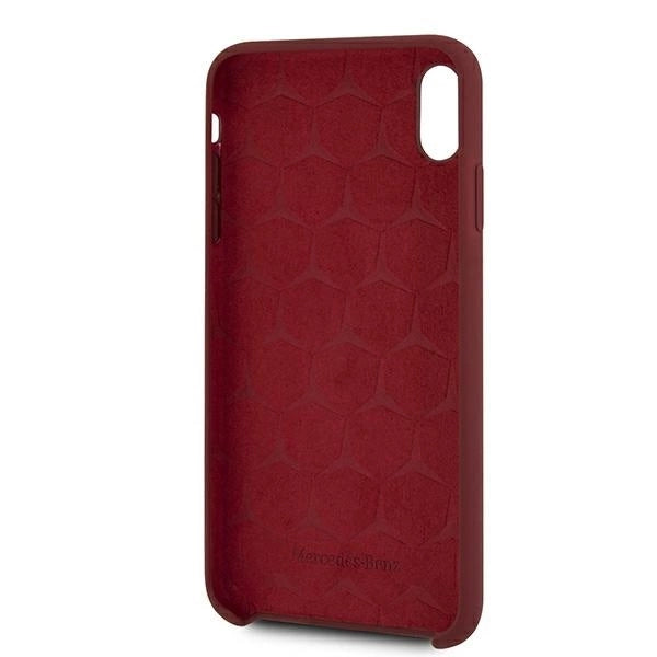 Mercedes MEHCI65SILRE iPhone Xs Max czerwony/red hardcase Silicone Line_3
