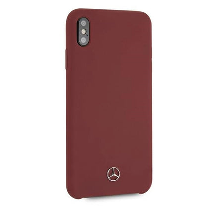 Mercedes MEHCI65SILRE iPhone Xs Max czerwony/red hardcase Silicone Line_4