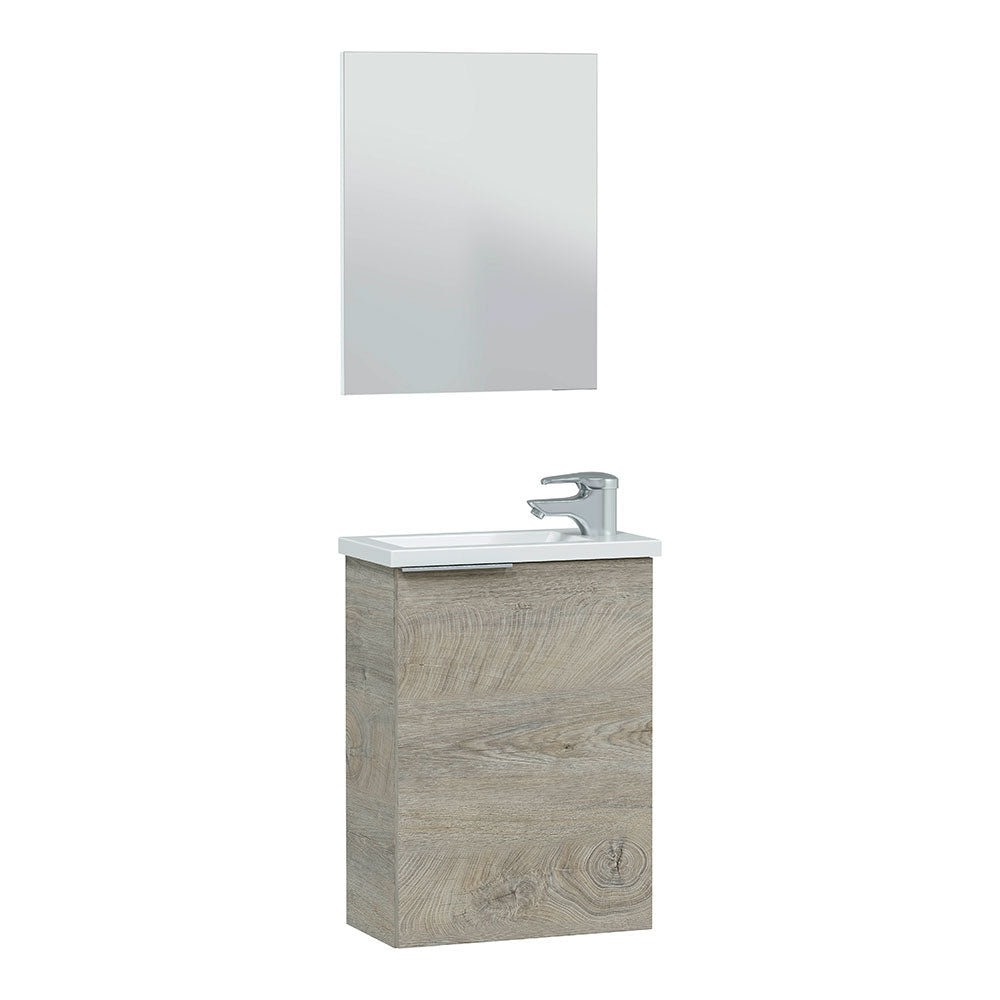 MÃ³veis 40 1 porta + espelho + lavatÃ³rio compacta_0