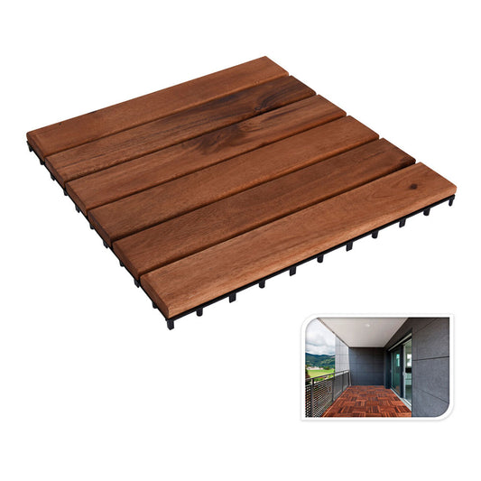 Kit de 9 deck acÃ¡cia 30x30cm para terraÃ§o_0