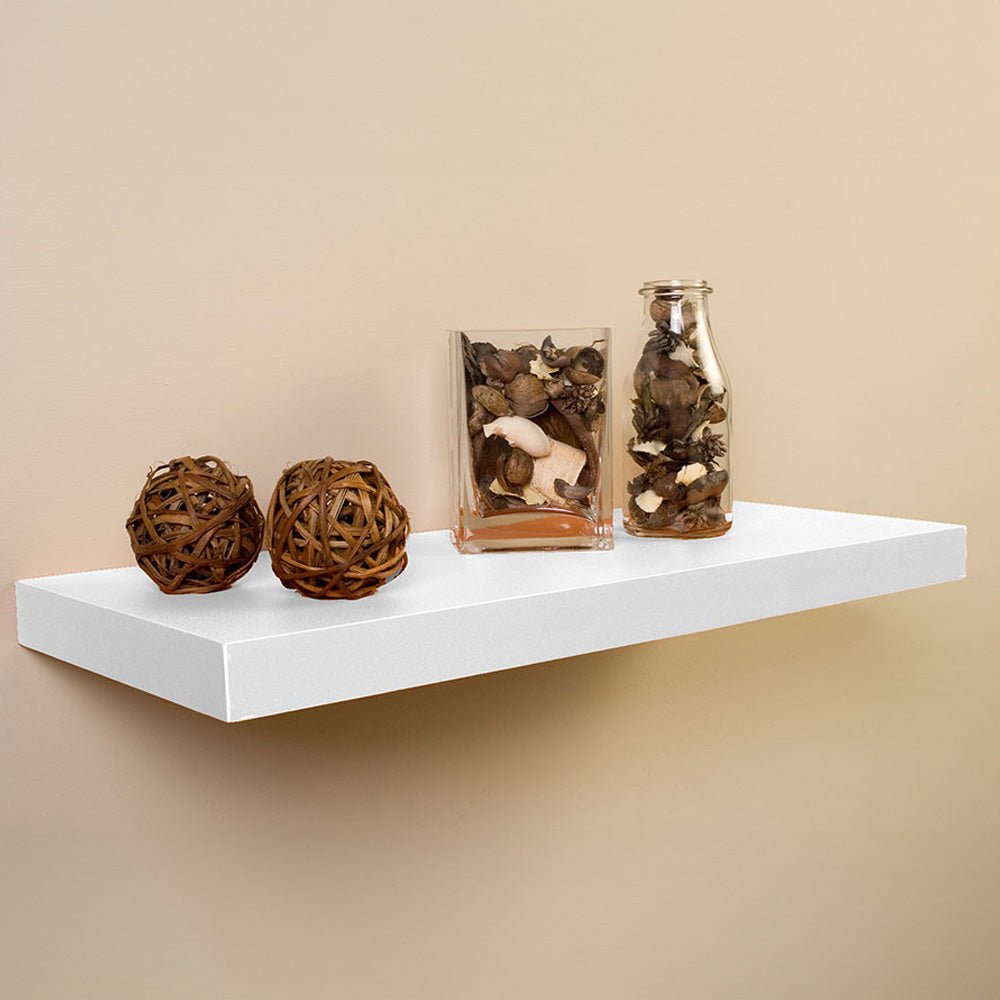 Estante com fixaÃ§Ã£o invisÃ­vel 60x25 branco 045315 home decor_0