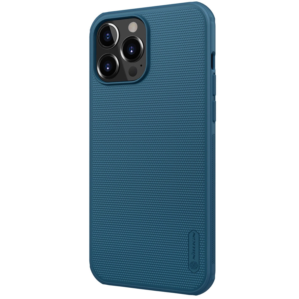 Nillkin Super Frosted Shield reinforced case, cover for iPhone 13 Pro, blue_2